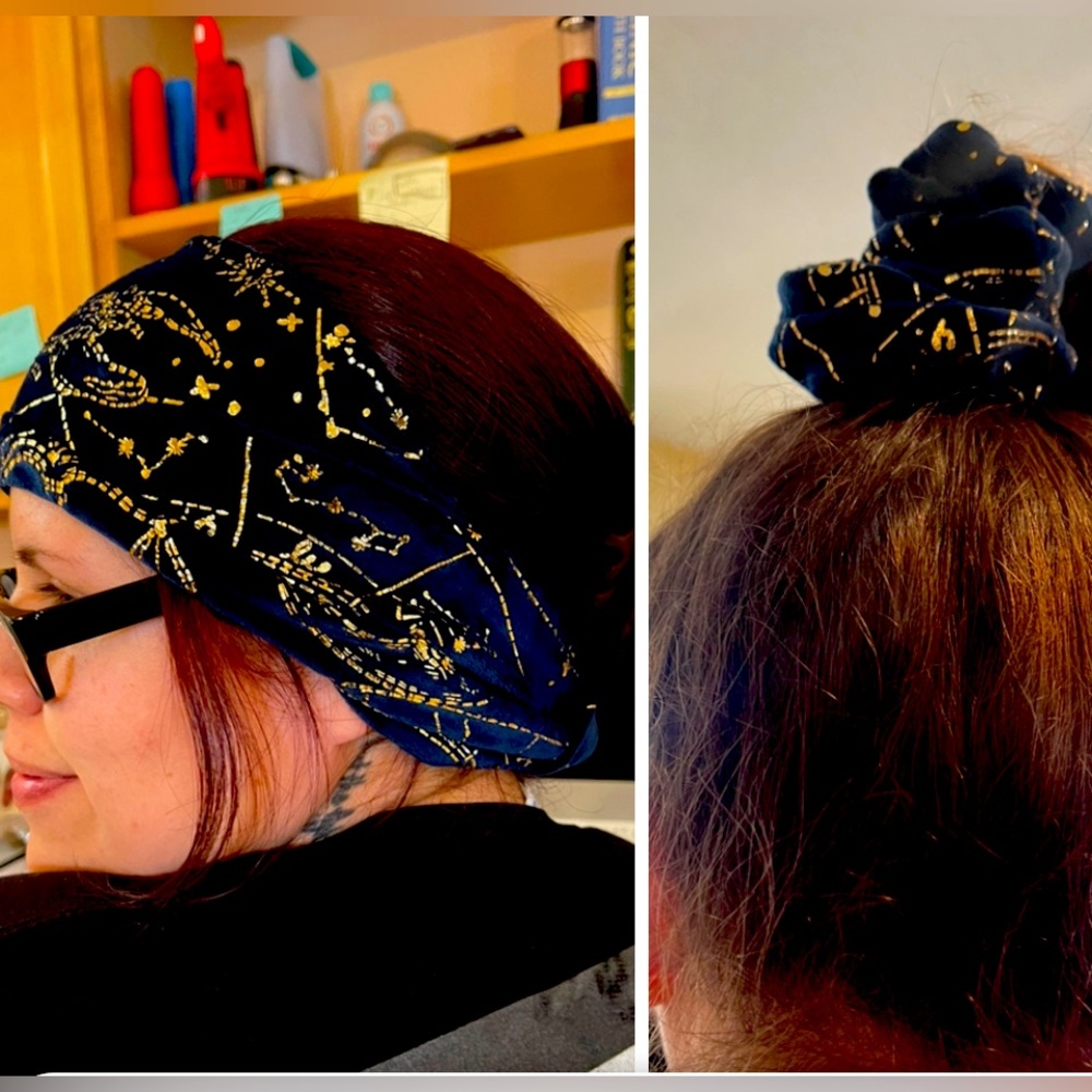 $15 2 pcs Fashion Headband $15 and scrunchie $8 Daily wear Trendy style.